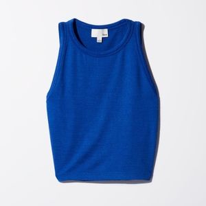 Like new XXS Aritzia Blue Crop Top